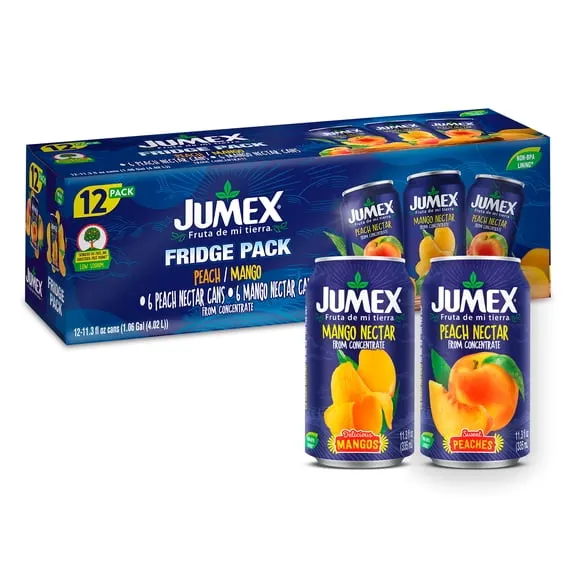 Jumex Mango and Peach Nectar from Concentrate, 11.3 Fl. Oz., 12 Count $8.48 6.3 ¢/fl oz