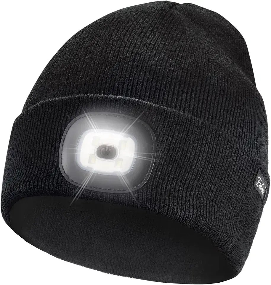 Unisex Beanie with The Light, Gifts for Men Dad Father Winter Caps