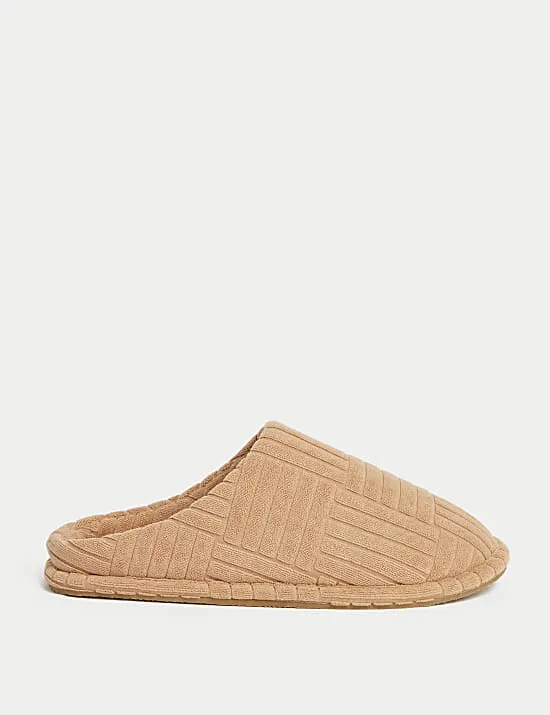 Round Toe Mule Slippers