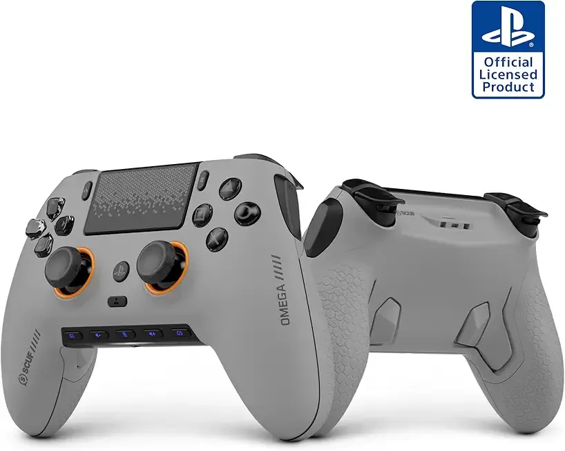 SCUF OMEGA PS5 Wireless Performance Controller – Officially Licensed, 11 Custom Inputs, Instant Triggers, Low Latency, TMR Durable Thumbsticks – Windows PC Compatible – Light Gray