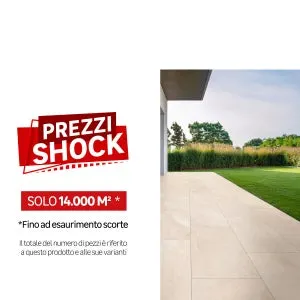 Piastrella da pavimento esterno in gres porcellanato 30.5 x 61.3 cm non rettificato beige Arcadia R10 traffico intenso (pei 4/5) Sp. 7.4 mm 1.5 mq