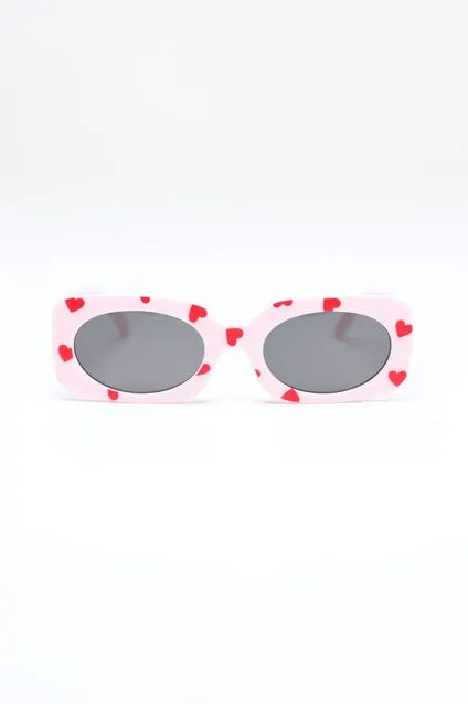 Kids zonnebril met hartjes