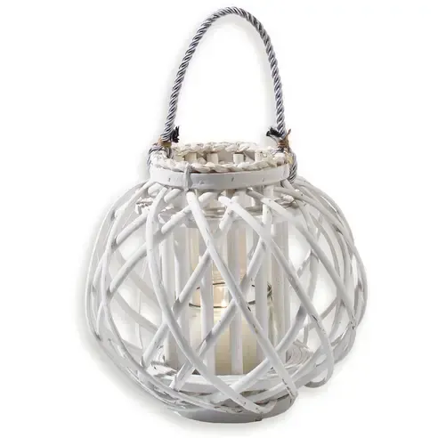 Laterne - weiß - Ø 30 cm