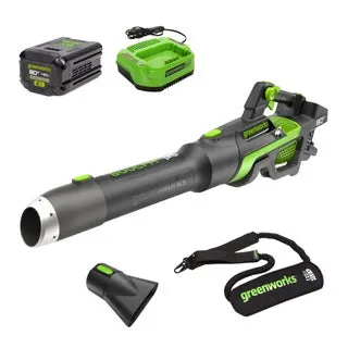 Greenworks 80V 800CFM Brushless Leaf Blower with 4Ah Battery & Charger