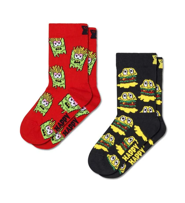 Kids 2-Pack Smelly Burger Socks