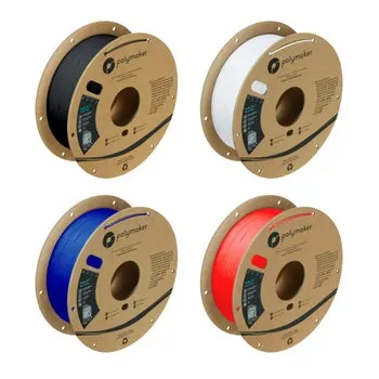 Polymaker PLA Pro 4x1kg Core Color 1.75mm 3D Printer Filament Everyday Bundle