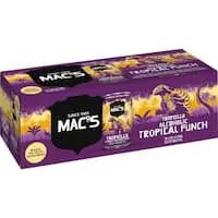 mac's tropzilla beer alcoholic tropical punch 10 pack 3300mL