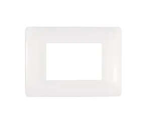 Placca 3 moduli serie Luhta LEXMAN bianco