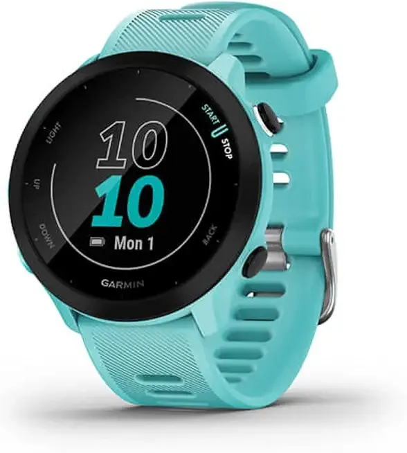 Forerunner 55, GPS Running Watch with Daily Suggested Workouts, Up to 2 Weeks of Battery Life, Aqua