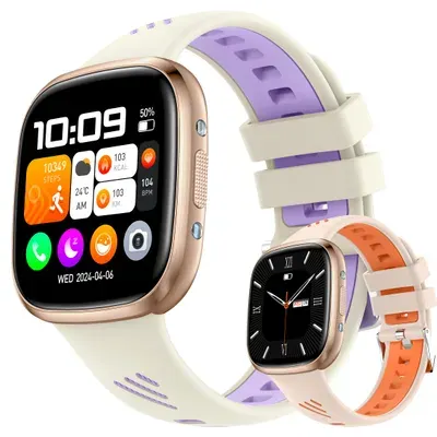 Smartwatch, Smartwatch Damen mit Telefonfunktion Uhren Herren Smartwatch (1,72" HD Voll Touchscreen Zoll) IP68 Wasserdicht Fitness Tracker