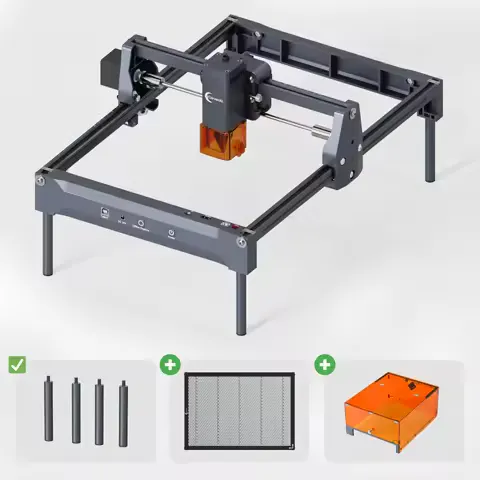 Carverall K15 Pro Laser Engraving Machine 7W 12W with Air Assist Honeycomb Rotary 1W 1064nm IR WiFi USB App LightBurn Compatible