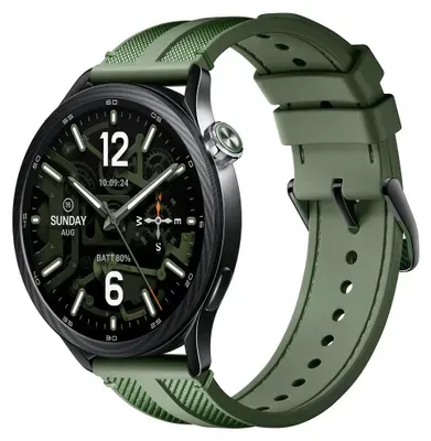 Xiaomi Watch S5 - 46 mm - Edelstahl 316L - intelligente Uhr - fluororubber - Handgelenkgröße: 135-205 mm - Anzeige 3.8 cm (1.48")