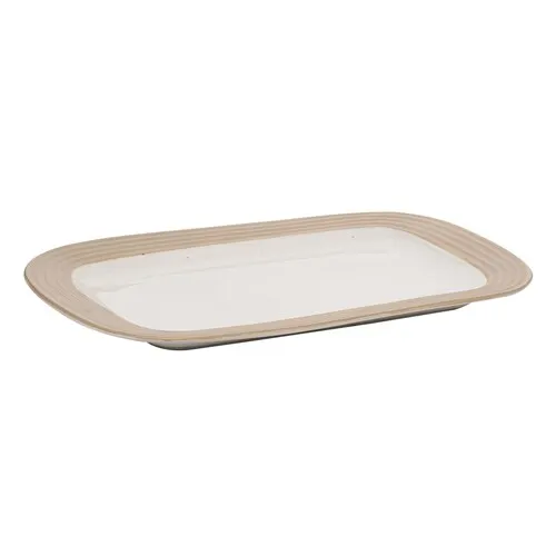 Transpac 16-1/4" x 11-1/4" Ceramic Serving Platter