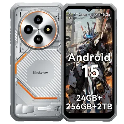 2026 Blackview FORT 2 Outdoor Handy,6.56", 24 GB+256GB/2TB, Ultra-Dünn 10.7 mm,Android 15, IP68/IP69K,5000 mAh,90Hz,4G Dual/NFC/OTG/GPS/245g,16MP+13MP