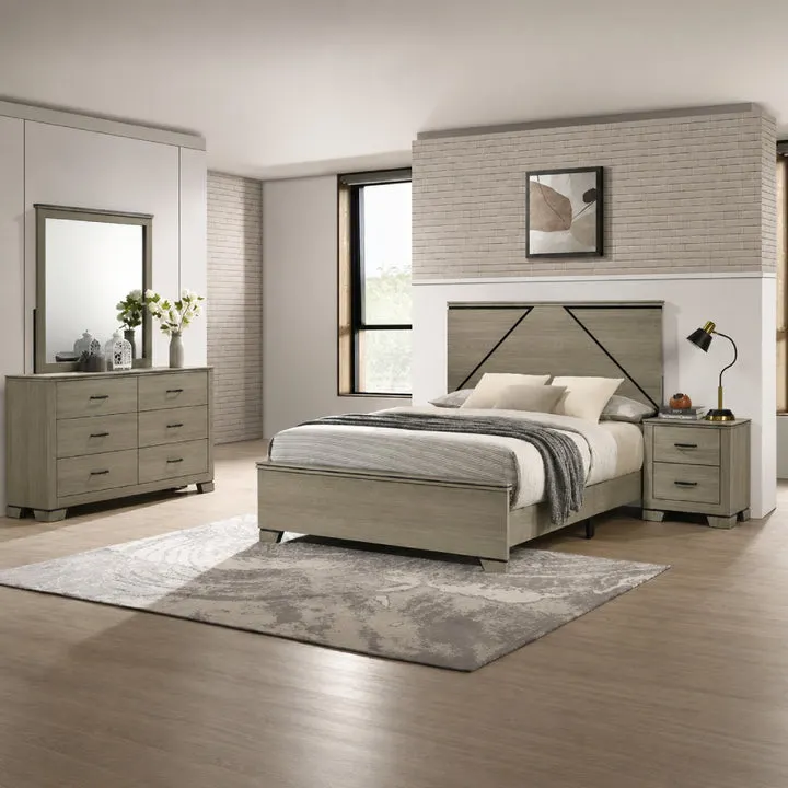 Joanna Bedroom Set (4-Piece) by Acme Furniture - Gray