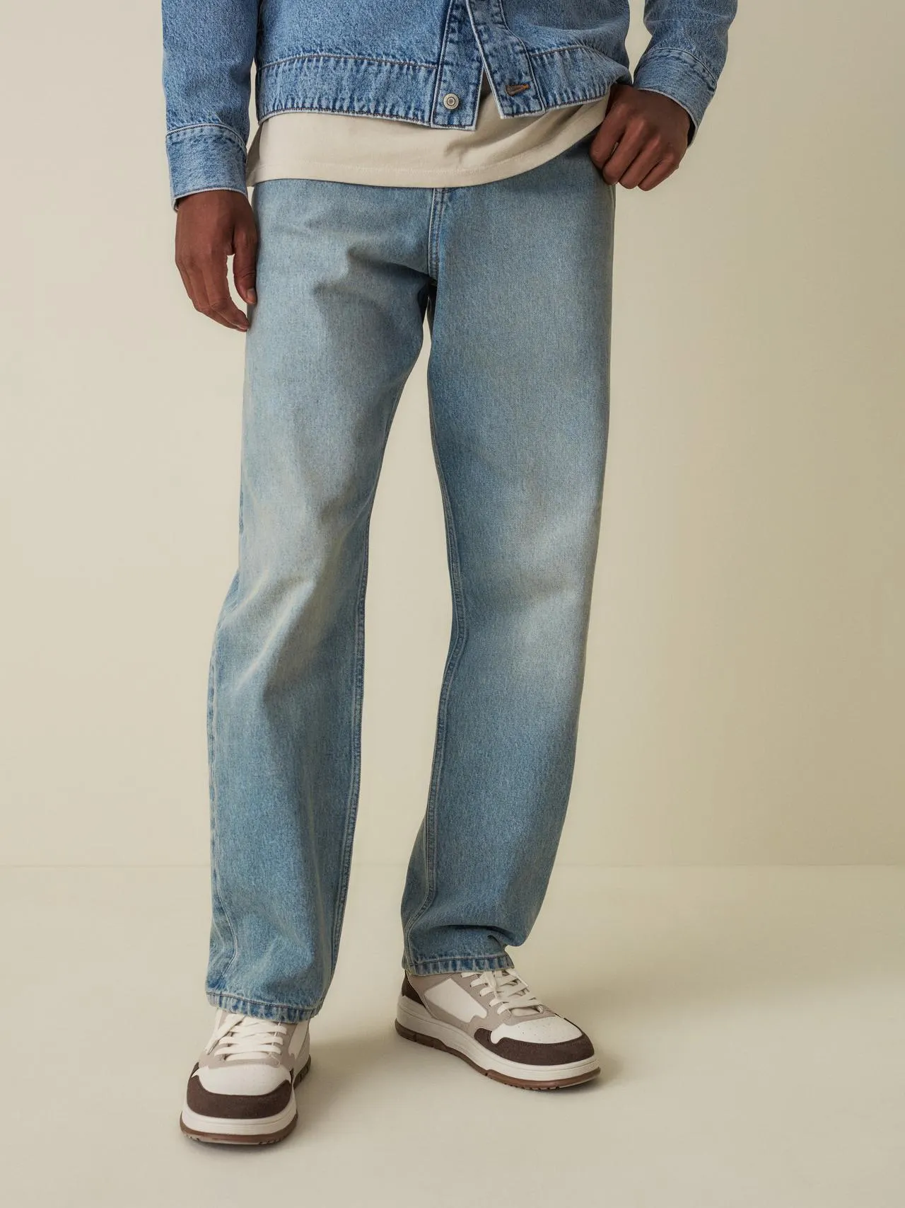 Jean ample taille haute