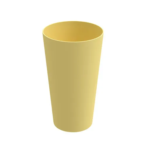 Plastic Yellow Tumbler
