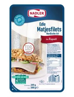 Nadler Edle Matjesfilets Nordische Art in Rapsöl