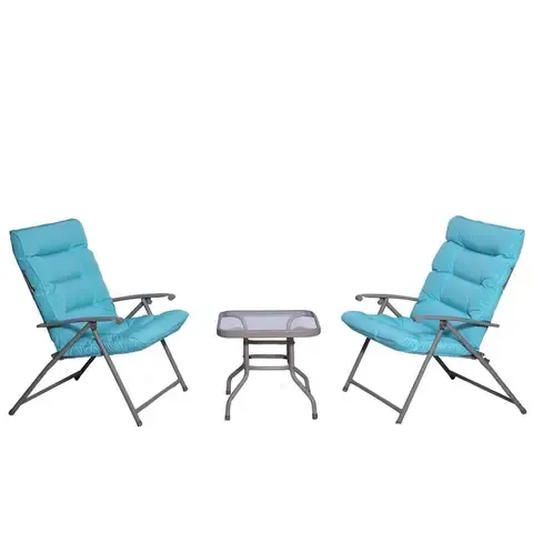 Juego de Balcón Sao Paulo Plegable Aqua 2 Personas