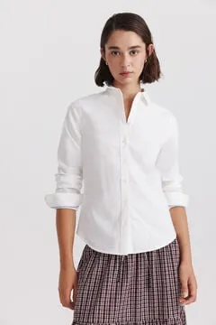 Blusa básica oxford