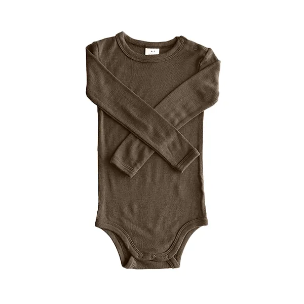 Rondane | Body | Langermet | Ull | Forest Brown