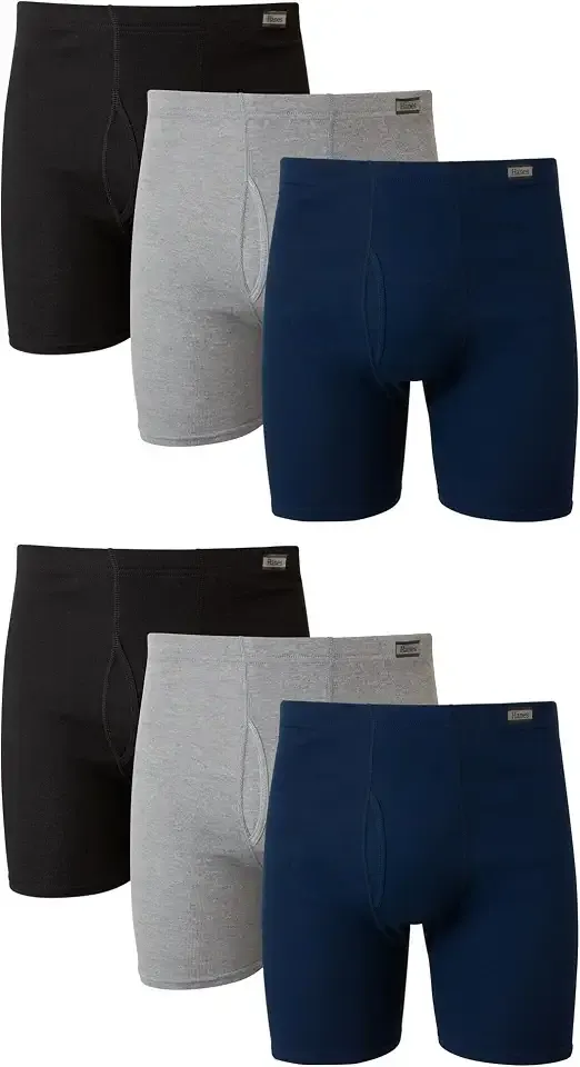 mens Tagless Comfortsoft Waistband - Multiple Packs Available Boxer Briefs, 6 Pack Assorted, Large US