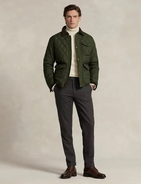 Beaton Quilted Jacket Company Olive