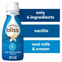 natural bliss Vanilla Flavored Creamer Gluten Free Creamer Iced Hot Coffee
