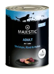 MAJESTIC mit Shrimps, Rind und Huhn für Katzen 6 x 800 g