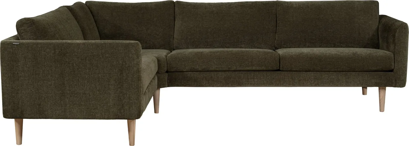 Hjellegjerde Høy hjørnesofa armlen 28 + 1,5 seter big + lite hjørne + 3 seter duo + arm 28, stoff Liana Mole