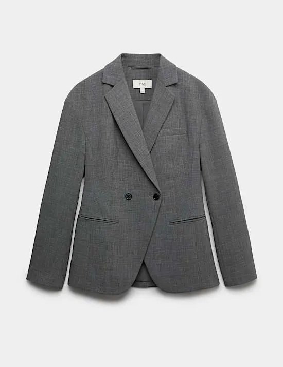 Doppelreihiger langer taillierter Blazer