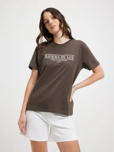 Riders By Lee Relaxed Tee In Slate