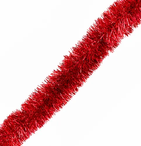 Enchanted Forest® Christmas Soft & Silky Red Tinsel Garland