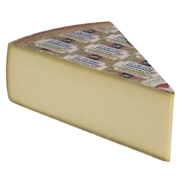 Gruyére Premier Cru AOP Schweizer Hartkäse aus Rohmilch 48 % Fett i. Tr., extra-würzig 12-14 Monate gereift 100 g