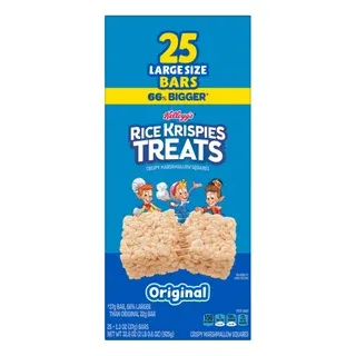 Kellogg's Rice Krispie Treats, 1.3 oz, 25-count