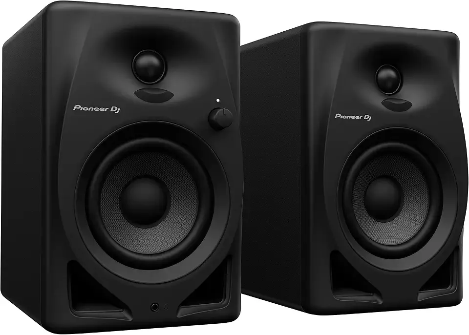 Pioneer DJ DM-40D 4-inch Active Desktop Monitor Speakers, Pair, Black