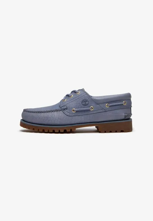 AUTHENTIC 3 EYE - Båtsko - medium blue full grain
