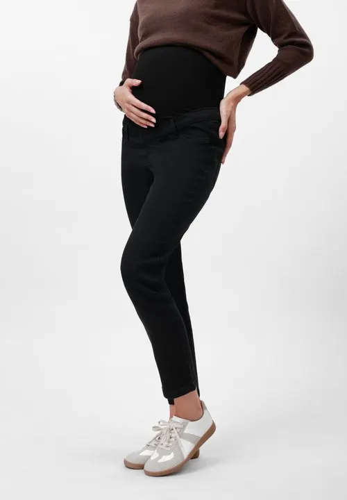Skinny fit-jeans - black denim