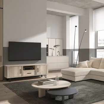 Tv-Meubel FIDELE Halifax White B180