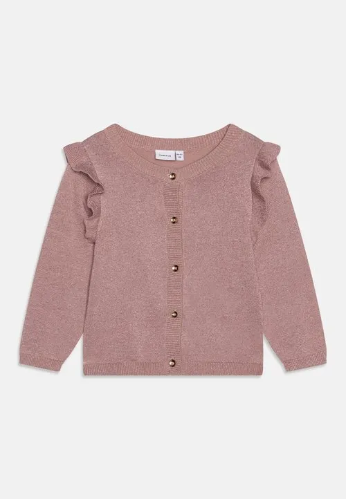 NMFABINNE LS KNIT CARD NOOS - Cardigan - deauville mauve