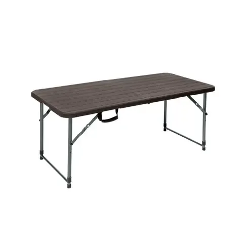 Mesa Plegable 120 cm con 3 alturas ajustables