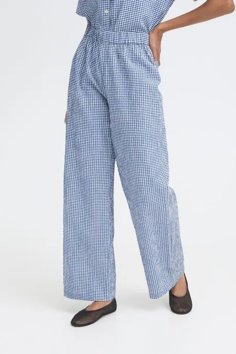 Wijde broeken Ihjilma Pa dames blauw