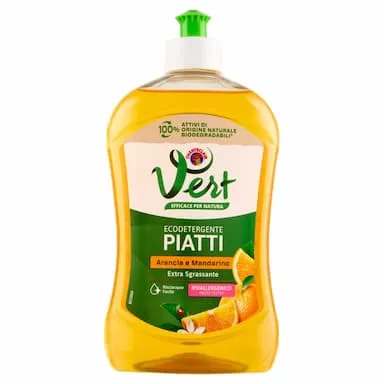 Vert di Chanteclair Ecodetergente Piatti Arancia e Mandarino 500 ml
