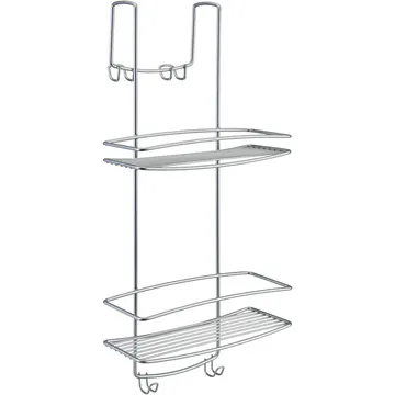 Supporto doccia a sella color argento h58 cm