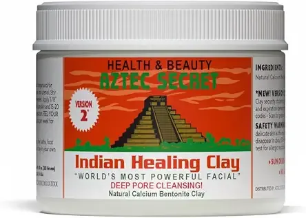 Aztec Secret - Indian Healing Clay 10oz Jar - Deep Pore Cleansing Facial & Body Mask – The Original 100% Natural Calcium Bentonite Clay