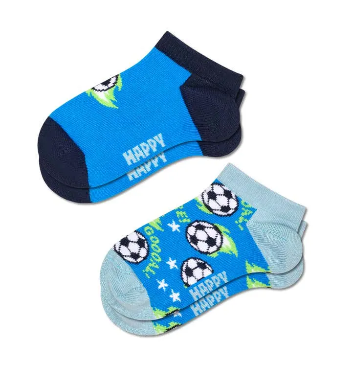 Kids 2-Pack Football Low Socks