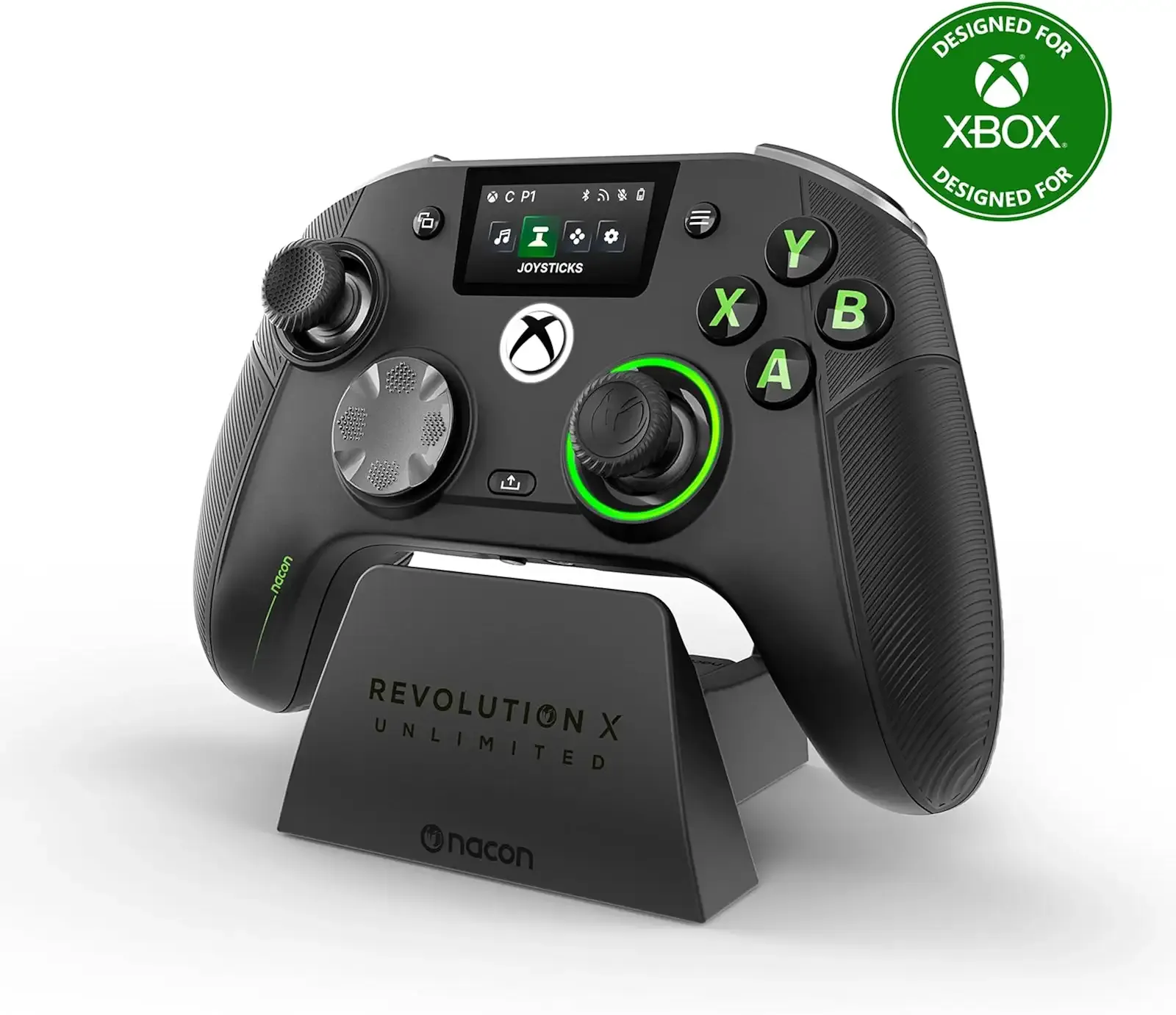 NACON Revolution X Unlimited Advanced Precision Controller Officially Licensed for Xbox Series X | S, Xbox One, Windows 10/11 PC & Android - Wired and Wireless - Charging Station