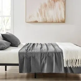 Ovela Ultra Soft Washed Microfibre Sheet Set (Graphite)