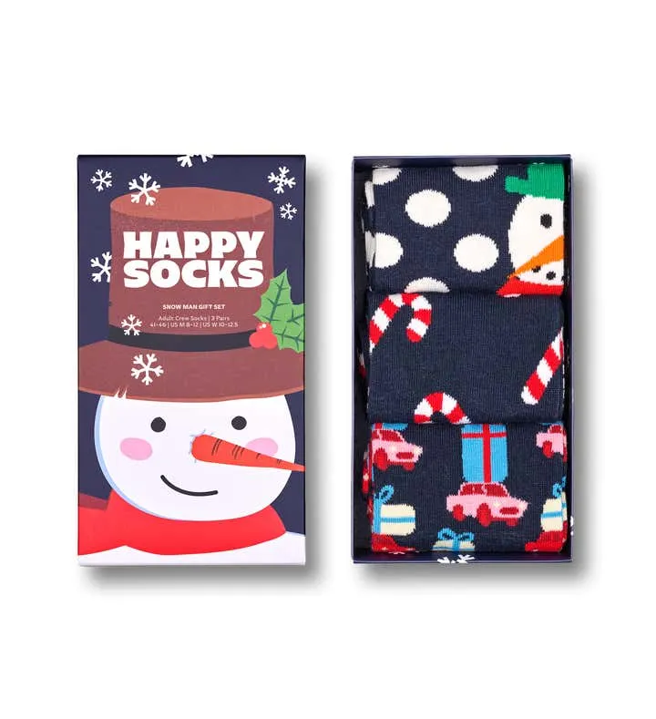 3-Pack Holiday Navy Socks Gift Set