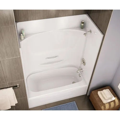 Essence 60L x 30W x 80H in. 2-in-1 Tub Shower Kit - Shower Stall with Right Drain Bathtub and Bathtub Wall Surround (No Door)